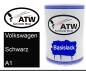 Preview: Volkswagen, Schwarz, A1: 500ml Lackdose, von ATW Autoteile West.