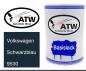 Preview: Volkswagen, Schwarzblau, 9530: 500ml Lackdose, von ATW Autoteile West.