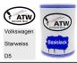 Preview: Volkswagen, Starweiss, D5: 500ml Lackdose, von ATW Autoteile West.