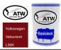 Preview: Volkswagen, Veloursrot, L30K: 500ml Lackdose, von ATW Autoteile West.