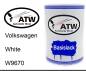 Preview: Volkswagen, White, W9670: 500ml Lackdose, von ATW Autoteile West.