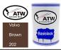 Preview: Volvo, Brown, 202: 500ml Lackdose, von ATW Autoteile West.