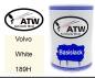 Preview: Volvo, White, 189H: 500ml Lackdose, von ATW Autoteile West.