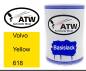 Preview: Volvo, Yellow, 618: 500ml Lackdose, von ATW Autoteile West.