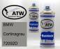 Preview: BMW, Cortinagrau, 72092D: 400ml Sprühdose + 400ml Klarlack - Set, von ATW Autoteile West.