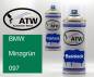 Preview: BMW, Minzgrün, 097: 400ml Sprühdose + 400ml Klarlack - Set, von ATW Autoteile West.