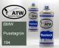 Preview: BMW, Pusstagrün, 194: 400ml Sprühdose + 400ml Klarlack - Set, von ATW Autoteile West.