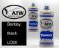 Preview: Bentley, Black, LC9X: 400ml Sprühdose + 400ml Klarlack - Set, von ATW Autoteile West.