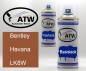 Preview: Bentley, Havana, LK8W: 400ml Sprühdose + 400ml Klarlack - Set, von ATW Autoteile West.