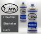 Preview: Chevrolet, Sharkskin, GXD: 400ml Sprühdose + 400ml Klarlack - Set, von ATW Autoteile West.