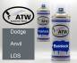Preview: Dodge, Anvil, LDS: 400ml Sprühdose + 400ml Klarlack - Set, von ATW Autoteile West.
