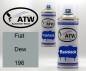 Preview: Fiat, Dew, 196: 400ml Sprühdose + 400ml Klarlack - Set, von ATW Autoteile West.