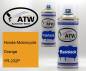 Preview: Honda-Motorcycle, Orange, YR-232P: 400ml Sprühdose + 400ml Klarlack - Set, von ATW Autoteile West.