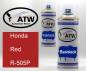 Preview: Honda, Red, R-505P: 400ml Sprühdose + 400ml Klarlack - Set, von ATW Autoteile West.