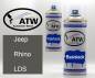 Preview: Jeep, Rhino, LDS: 400ml Sprühdose + 400ml Klarlack - Set, von ATW Autoteile West.