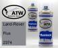 Preview: Land-Rover, Flux, 2374: 400ml Sprühdose + 400ml Klarlack - Set, von ATW Autoteile West.