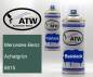 Preview: Mercedes-Benz, Achatgrün, 6815: 400ml Sprühdose + 400ml Klarlack - Set, von ATW Autoteile West.
