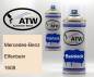 Preview: Mercedes-Benz, Elfenbein, 1608: 400ml Sprühdose + 400ml Klarlack - Set, von ATW Autoteile West.