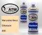 Preview: Mercedes-Benz, Elfenbein, 656: 400ml Sprühdose + 400ml Klarlack - Set, von ATW Autoteile West.