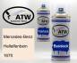 Preview: Mercedes-Benz, Hellelfenbein, 1670: 400ml Sprühdose + 400ml Klarlack - Set, von ATW Autoteile West.