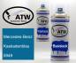 Preview: Mercedes-Benz, Kaskadenblau, 5949: 400ml Sprühdose + 400ml Klarlack - Set, von ATW Autoteile West.