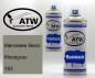 Preview: Mercedes-Benz, Moosgrau, 193: 400ml Sprühdose + 400ml Klarlack - Set, von ATW Autoteile West.