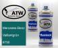 Preview: Mercedes-Benz, Vaillantgrün, 6730: 400ml Sprühdose + 400ml Klarlack - Set, von ATW Autoteile West.