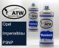 Preview: Opel, Imperialblau, P3NP: 400ml Sprühdose + 400ml Klarlack - Set, von ATW Autoteile West.