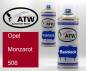 Preview: Opel, Monzarot, 506: 400ml Sprühdose + 400ml Klarlack - Set, von ATW Autoteile West.