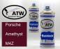 Preview: Porsche, Amethyst, M4Z: 400ml Sprühdose + 400ml Klarlack - Set, von ATW Autoteile West.