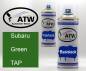 Preview: Subaru, Green, TAP: 400ml Sprühdose + 400ml Klarlack - Set, von ATW Autoteile West.
