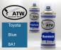 Preview: Toyota, Blue, 8A1: 400ml Sprühdose + 400ml Klarlack - Set, von ATW Autoteile West.