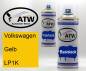 Preview: Volkswagen, Gelb, LP1K: 400ml Sprühdose + 400ml Klarlack - Set, von ATW Autoteile West.