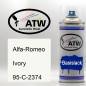 Preview: Alfa-Romeo, Ivory, 95-C-2374: 400ml Sprühdose, von ATW Autoteile West.