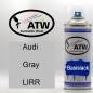 Preview: Audi, Gray, LIRR: 400ml Sprühdose, von ATW Autoteile West.