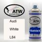 Preview: Audi, White, L84: 400ml Sprühdose, von ATW Autoteile West.