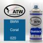 Preview: BMW, Coral, 020: 400ml Sprühdose, von ATW Autoteile West.