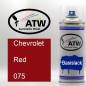 Preview: Chevrolet, Red, 075: 400ml Sprühdose, von ATW Autoteile West.