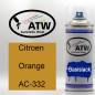Preview: Citroen, Orange, AC-332: 400ml Sprühdose, von ATW Autoteile West.