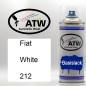 Preview: Fiat, White, 212: 400ml Sprühdose, von ATW Autoteile West.