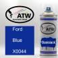 Preview: Ford, Blue, X0044: 400ml Sprühdose, von ATW Autoteile West.