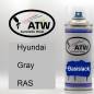 Preview: Hyundai, Gray, RAS: 400ml Sprühdose, von ATW Autoteile West.