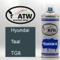 Preview: Hyundai, Teal, TG8: 400ml Sprühdose, von ATW Autoteile West.