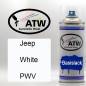 Preview: Jeep, White, PWV: 400ml Sprühdose, von ATW Autoteile West.