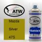 Preview: Mazda, Silver, 47S: 400ml Sprühdose, von ATW Autoteile West.