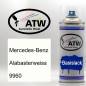 Preview: Mercedes-Benz, Alabasterweiss, 9960: 400ml Sprühdose, von ATW Autoteile West.