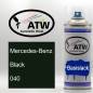 Preview: Mercedes-Benz, Black, 040: 400ml Sprühdose, von ATW Autoteile West.