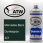 Preview: Mercedes-Benz, Dunkelgrün, 221: 400ml Sprühdose, von ATW Autoteile West.
