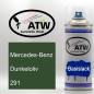 Preview: Mercedes-Benz, Dunkeloliv, 291: 400ml Sprühdose, von ATW Autoteile West.