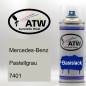 Preview: Mercedes-Benz, Pastellgrau, 7401: 400ml Sprühdose, von ATW Autoteile West.